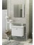 Maxila 60 cm Banyo Dolabı,Seramik Lavabolu, Aynalı,Lavabo Dahil,Mdf,Beyaz 3