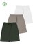Unisex Çocuk Pamuklu Şort 3'lü Set -Çocuk Giyim 1