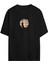 Baskılı Oversize Siyah Unisex T-Shirt 1