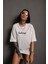 Bisiklet Desenli Oversize T-Shirt - Beyaz 1