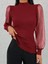 Şık Tül Detaylı Yarım Balıkçı Kaşkorse Bluz 4