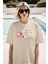 Çilek Baskılı Unisex Oversize Tişört 1