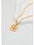 Yonca Işıltısı 14 Ayar Altın Orta Boy Kolye 3