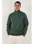 Pamuklu Regular Fit Yarım Fermuarlı Dik Yaka Sweat Erkek Sweat 59052592 4