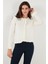 Premium Pile Detaylı Regular Fit Yuvarlak Yaka Triko Hırka Bayan Hırka 680HI00038 4