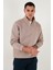 Pamuklu Regular Fit Yarım Fermuarlı Dik Yaka Sweat Erkek Sweat 59052592 5