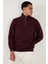 Pamuklu Regular Fit Yarım Fermuarlı Dik Yaka Sweat Erkek Sweat 59052592 4