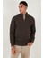 Pamuklu Regular Fit Yarım Fermuarlı Dik Yaka Sweat Erkek Sweat 5905716 5