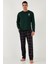 Ekoseli Regular Fit Yüksek Bel Cepli Bisiklet Yaka Pijama Takımı Erkek Pijama Takımı 6574002 3
