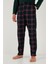 Ekoseli Regular Fit Yüksek Bel Cepli Bisiklet Yaka Pijama Takımı Erkek Pijama Takımı 6574002 6