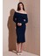 Premium Fitilli Carmen Yaka Slim Fit Midi Boy Triko Elbise Bayan Elbise 680EL00033 1