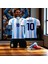 Arjantin Milli Takım Messi Çocuk Siyah Şortlu T-Shirt Halı Saha Forması 1