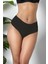 - 3'lü Paket Dikişsiz, Iz Yapmaz, Lazer Kesim, Yüksek Bel Slip Külot Siyah (MGP21263) 1