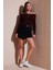 Pamuk Karışımlı Relaxed Fit Yüksek Bel Mini Boy Şort Etek Bayan Şort Etek 611SR0037 1