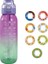 1000ML Large Capacity Fruity Water Bottle With 7 Flavor Rings Straw Drinking Cup Tritan Flavored Water Mug (Yurt Dışından) 1