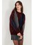 Oversize Fit Bisiklet Yaka Baklava Desenli Kazak Bayan Kazak 4615578 5