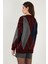Oversize Fit Bisiklet Yaka Baklava Desenli Kazak Bayan Kazak 4615578 7