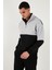 Renk Bloklu Regular Fit Yarım Fermuarlı Dik Yaka Sweat Erkek Sweat 5905719 5