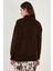Premium Oversize Fit Balıkçı Yaka Yumuşak Dokulu Triko Kazak Bayan Kazak 680KZ00469 7