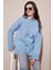 Regular Fit Bisiklet Yaka Basic Triko Kazak Bayan Kazak 4616213 3