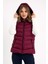 Kadın Bordo Kapüşonlu Şişme Yelek Kapüşon Içi Polar 5000 2