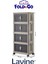 Lavine Fold&go 4'lü Portatif Organizer Tekerlekli Dolap Çok Amaçlı Kapaklı Katlanır ”Toprak” 10