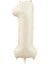1 Rakamı Krem Folyo Balon 34 Inch 86 cm 1
