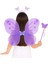 Bfs Lila Renk Kelebek Kanadı Tacı ve Sopası 50X37 cm 3