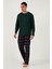 Pamuklu Regular Fit Bisiklet Yaka Ekoseli Pijama Takımı Erkek Pijama Takımı 6574001 2
