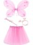 Bfs Toz Pembe Kelebek Kostümü - Toz Pembe Kelebek Kostüm Aksesuar Seti 4 Parça 1