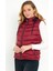 Kadın Bordo Şişme Yelek Kapüşon Içi Polarlı 5002 5
