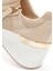 Zero Kadın Bej Fermuarlı Dolgu Topuklu Kumaş Sneaker 24WFD43086F 9