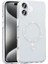 Apple iPhone 16 Plus Kılıf Taşlı Tasarım M-Safe Şarj Özellikli Redclick Koment Silikon Kapak 1