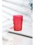 Akrilik Kırmızı Tekli Kısa Bardak & Su Meşrubat Kahve Yanı Bardağı 400 ml ( Cam Değildir ) 2