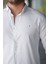 Slim Fit Uzun Kol Erkek Beyaz Gömlek 3