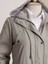Astarı Çizgili Trençkot -Gri 4
