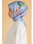 Fresh Pure Eşarp 1 - 01 Mavi Karışık Desen 49976 2