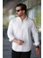Slim Fit Uzun Kollu Erkek Beyaz Gömlek 1