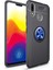 Xiaomi Mi Max 3 Kılıf Manyetik (Metal) Yüzüklü ve Stant Olabilen Rewon Premium Silikon Kapak 1