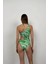 Tek Omuz Desenli Yüksek Bel Mayo 4