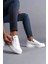 Spor ve Şık Beyaz Erkek Sneaker Ayakkabı 3