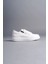 Spor ve Şık Beyaz Erkek Sneaker Ayakkabı 4