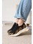 Kendy Premium Leopar Streç Detaylı Kadın Sneaker 2