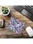 Yarım Daire Dizilimli Mint-Lavanta Mousepad - 19X23 cm 2 mm Dikdörtgen Ithal Baskılı Mouse Pad 6