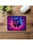 Neon Renkli Kozmik Kedi Mouse Pad - 19X23 cm 2 mm Dikdörtgen Ithal Baskılı Mouse Pad 4