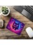 Neon Renkli Kozmik Kedi Mouse Pad - 19X23 cm 2 mm Dikdörtgen Ithal Baskılı Mouse Pad 6