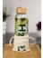 H2O Borosilikat Cam Matara Bambu Vakum Kapaklı Su Şişesi Suluk (Kumaş Kılıf Hediyeli) 600 ml 3