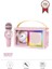 Kıdmıc-07 Pembe Rgb Unikorn Figürlü Mikrofonlu Karaoke Bluetooth Hoparlör 1