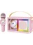 Kıdmıc-07 Pembe Rgb Unikorn Figürlü Mikrofonlu Karaoke Bluetooth Hoparlör 2