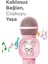 Kıdmıc-07 Pembe Rgb Unikorn Figürlü Mikrofonlu Karaoke Bluetooth Hoparlör 3
